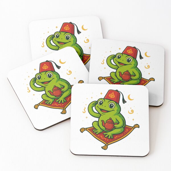Item preview, Cute Frog Magic Carpet Arabian Tea designed and sold by k3rstman1.