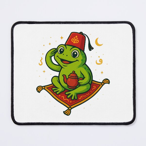 Item preview, Cute Frog Magic Carpet Arabian Tea designed and sold by k3rstman1.
