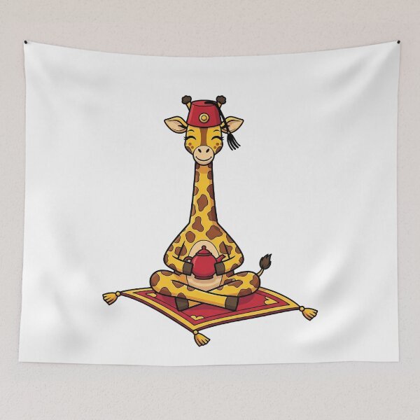Item preview, Cute Giraffe Oriental Magic Carpet Tea designed and sold by k3rstman1.