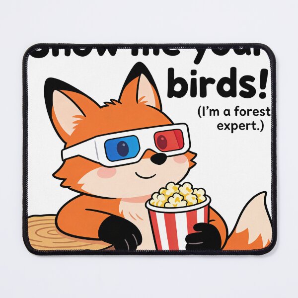 Item preview, Show Me Your Birds – Cute Fox Forest Expert designed and sold by PunchText designs.