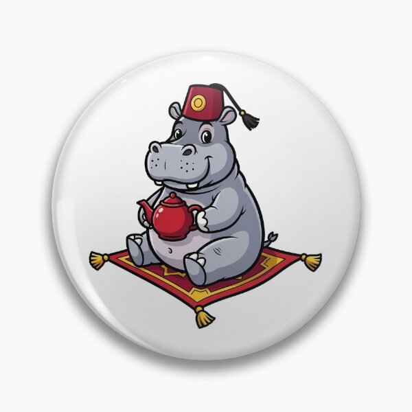 Item preview, Cute Hippo Fez Magic Carpet Teapot designed and sold by k3rstman1.