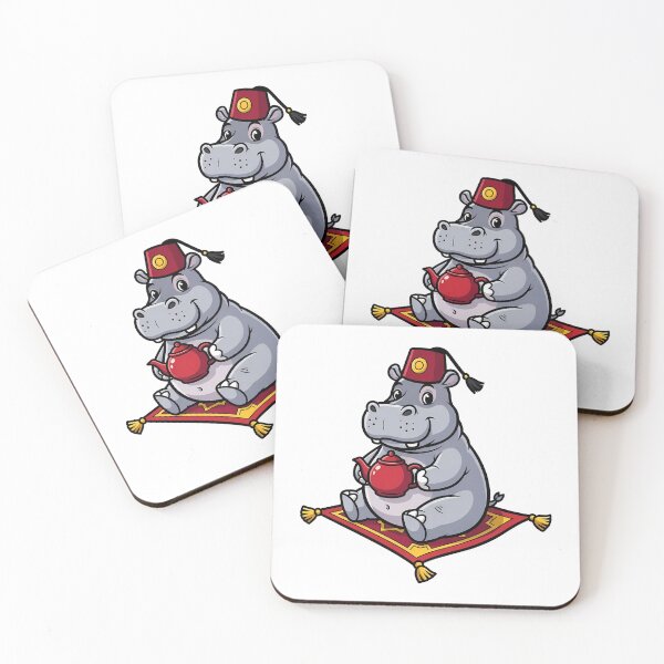 Item preview, Cute Hippo Fez Magic Carpet Teapot designed and sold by k3rstman1.