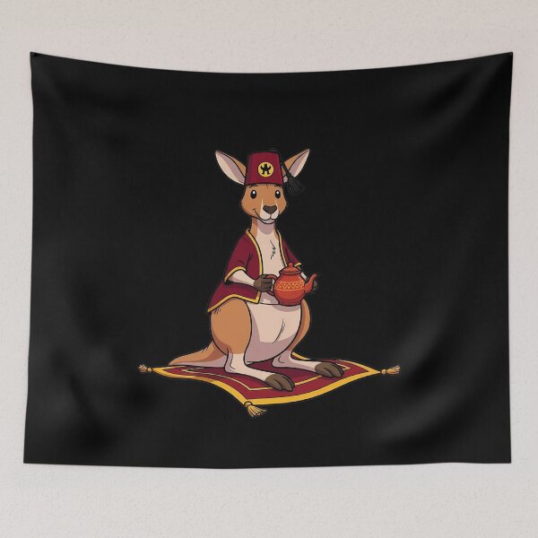 Item preview, Whimsical Kangaroo Magic Carpet Tea designed and sold by k3rstman1.
