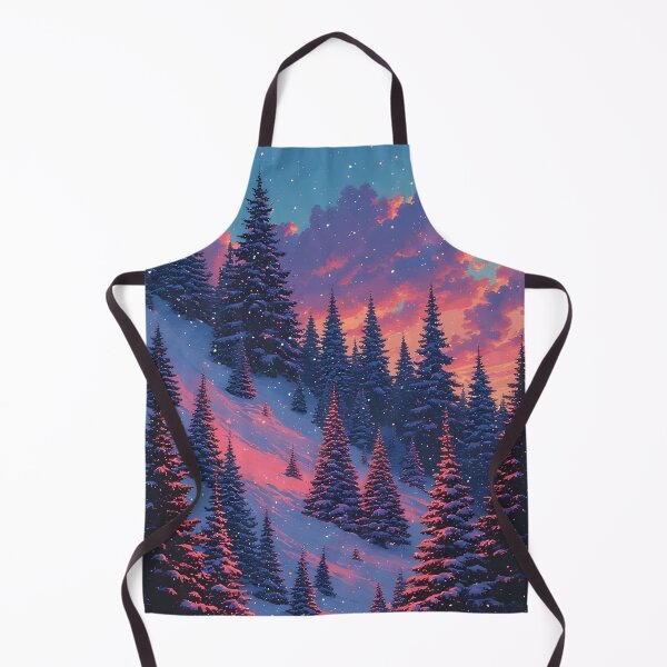 Item preview, Winter landscape with snow-covered trees and sunset designed and sold by Mianku | Für das Leben.