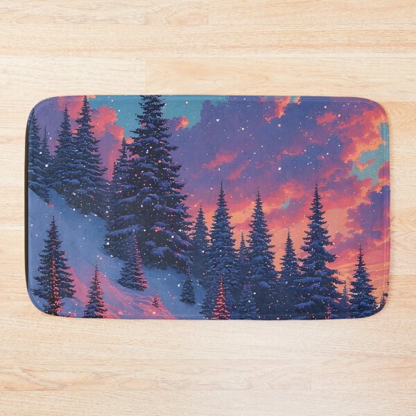 Item preview, Winter landscape with snow-covered trees and sunset designed and sold by Mianku | Für das Leben.