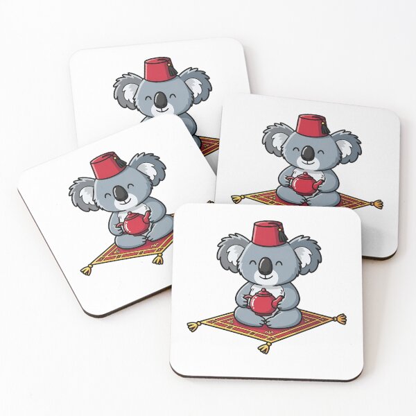 Item preview, Cute Koala Fez Hat Magic Carpet Tea designed and sold by k3rstman1.