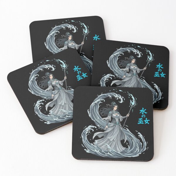 Item preview, Water Priestess – Mystic Wave Sorceress Art (Couple or Single Design) designed and sold by Ahmed-G-Designs.