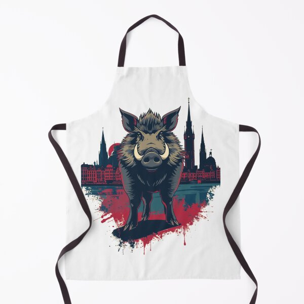 Item preview, Gdańsk Wild Boar – Bold Urban Dziki Art Illustration designed and sold by AndreiTS90.