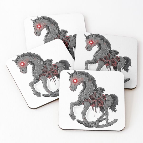 Item preview, Apocalyptic Zombie Unicorn Rocking Horse designed and sold by DigitalArtKiosk.