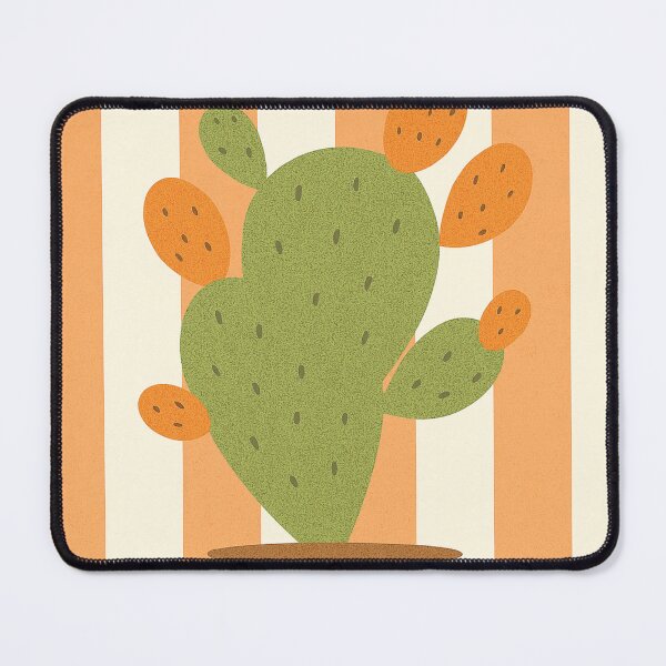 Item preview, Prickly pear cactus – peach stripes designed and sold by Aloloco.