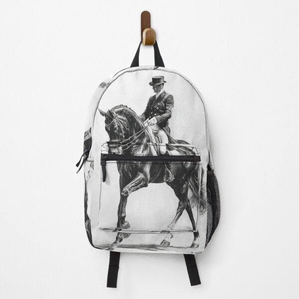 Item preview, A Trakehner horse depicted in mid-dressage routine Horses in Motion designed and sold by CDC40.