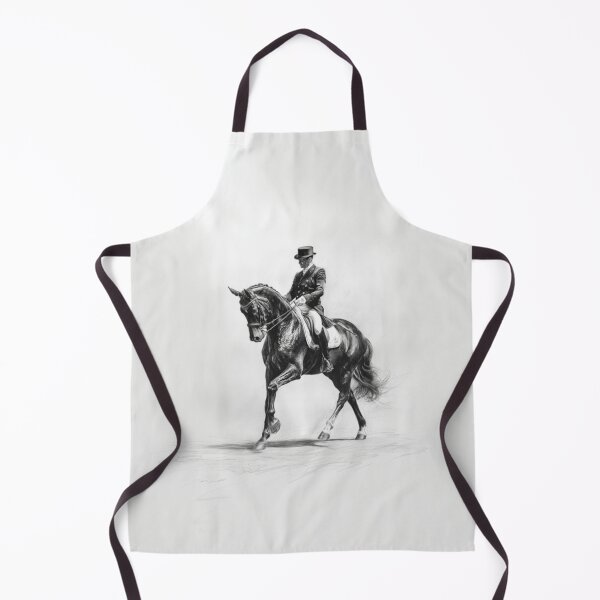 Item preview, A Trakehner horse depicted in mid-dressage routine Horses in Motion designed and sold by CDC40.