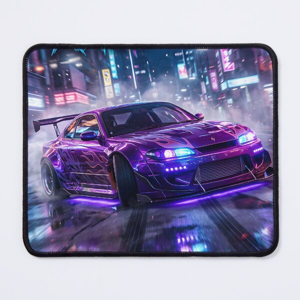 Item preview, Night Racer X Neon Street Racing Poster designed and sold by AbstractAuraArt.