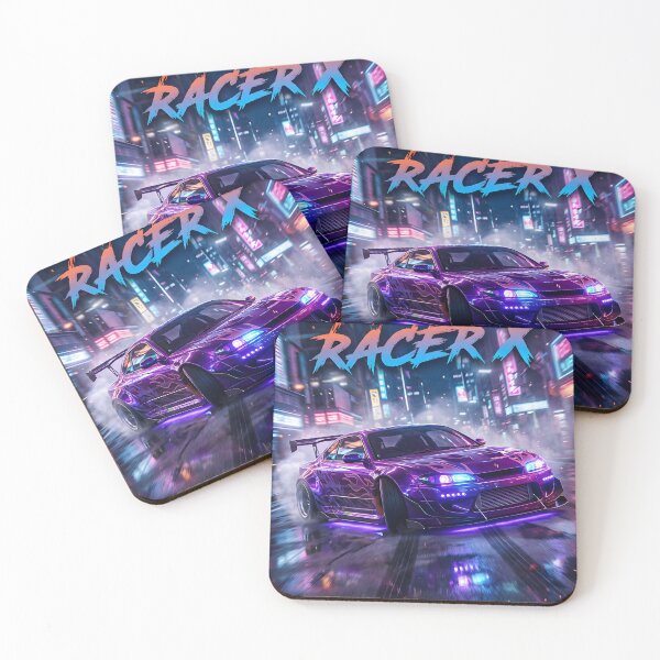 Item preview, Night Racer X Neon Street Racing Poster designed and sold by AbstractAuraArt.