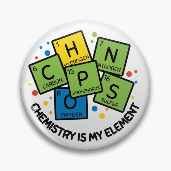 Item preview, CHONPS Elements - Chemistry Is My Element Design designed and sold by mateuszwrz.