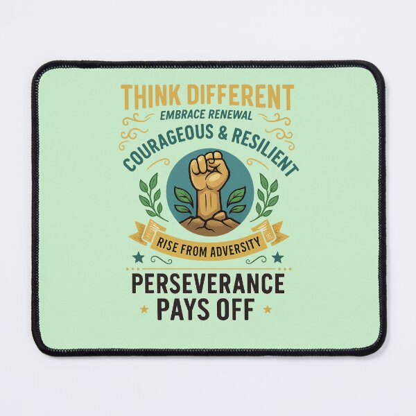 Item preview, Think Different – Resilience & Renewal Motivational Design designed and sold by Dogandesighn.