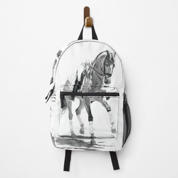 Item preview, A Trakehner horse depicted in mid-dressage routine Horses in Motion designed and sold by CDC40.