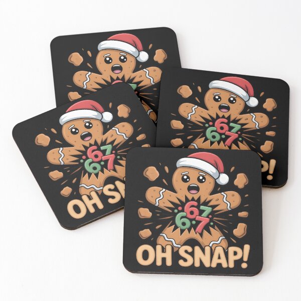 Item preview, Oh Snap Gingerbread 67 - Funny Christmas Six Seven Meme Design designed and sold by LovelyEvaDesign.