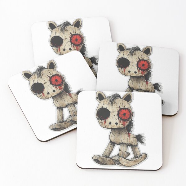 Item preview, One-Eyed Bloody Rocking Horse designed and sold by DigitalArtKiosk.