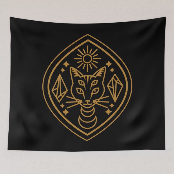 Item preview, Four-Eyed Witchy Cat Sun Symbol designed and sold by LlolteChifan.