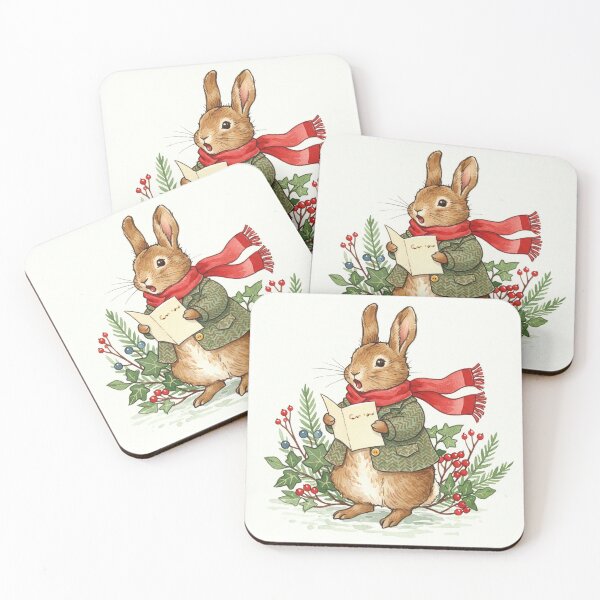 Item preview, Christmas Caroling Bunny designed and sold by Pasteltone.