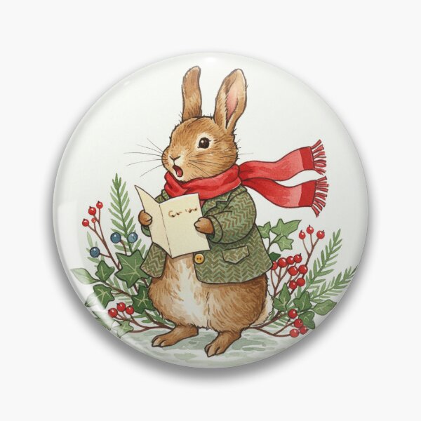 Item preview, Christmas Caroling Bunny designed and sold by Pasteltone.