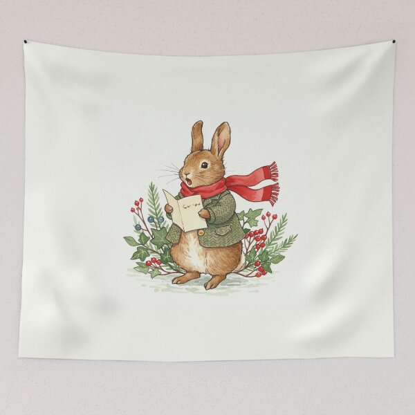 Item preview, Christmas Caroling Bunny designed and sold by Pasteltone.