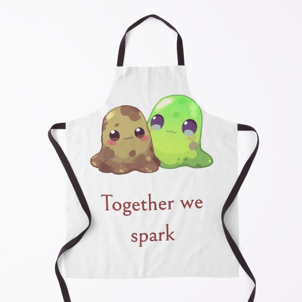 Item preview, Together We Spark – Cute Slime Duo designed and sold by Monzora.