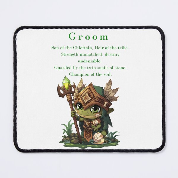 Item preview, Groom – Stone-Snail Guardian of the Tribe designed and sold by Monzora.