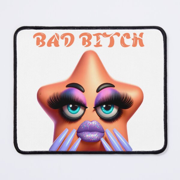 Item preview, Bad Bitch Glam Star Emoji | Fierce Diva Makeup, Glitter Lips & Long Nails | Empowered Aesthetic designed and sold by Vicksin ⭐⭐⭐⭐⭐.