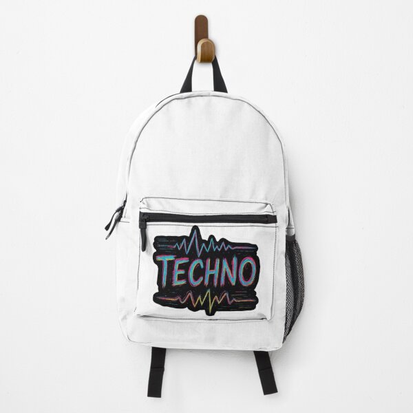 Item preview, “Techno Neon Vibes Wave Sticker.” designed and sold by NoirBlancCo.