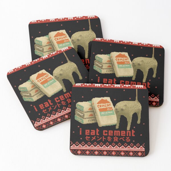 Item preview, I Eat Cement Cat Funny Dank Cat Meme Ugly Christmas Sweater designed and sold by IdealDo.