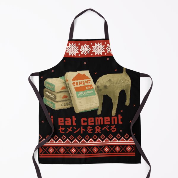 Item preview, I Eat Cement Cat Funny Dank Cat Meme Ugly Christmas Sweater designed and sold by IdealDo.