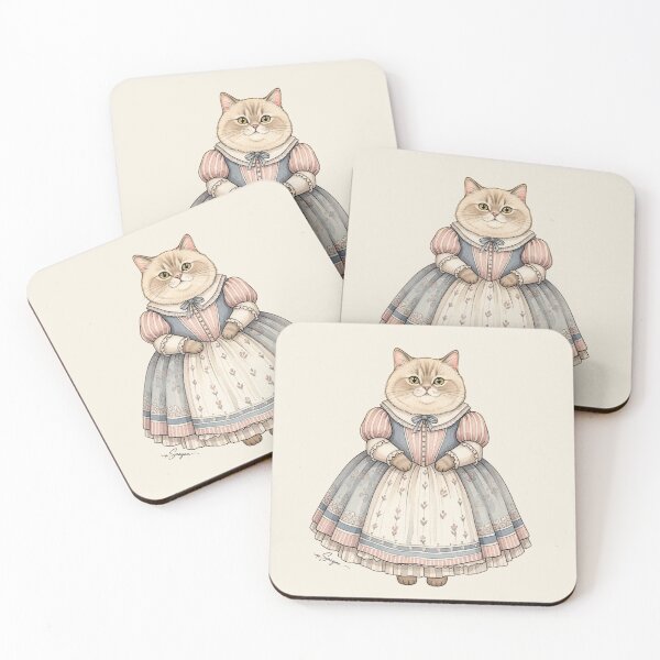 Item preview, Victorian Charm — British Shorthair in a Vintage Dress designed and sold by Pasteltone.