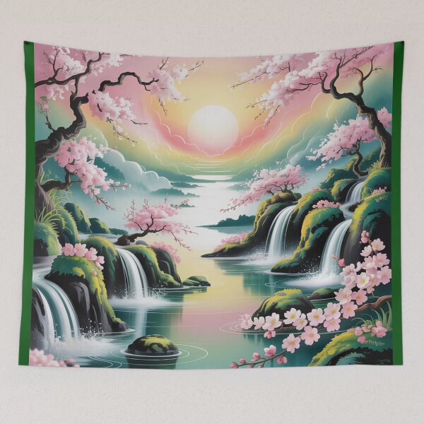 Item preview, A photographic of a Japanese-style landscape  designed and sold by Lilashakti ⭐️ ⭐️ ⭐️ ⭐️ ⭐️.