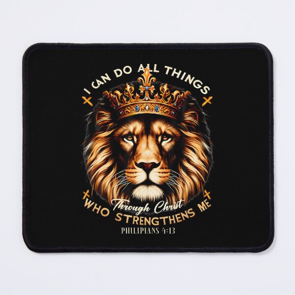 Item preview, I Can Do All Things Through Christ Christian Lion Jesus Lion designed and sold by TiffanyLucia.
