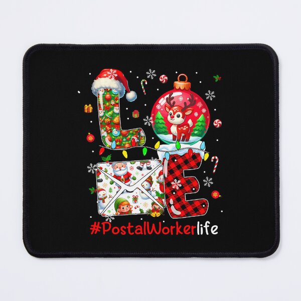 Item preview, Love Postal Worker Christmas Santa Reindeer Matching Team designed and sold by MaudeGloria.