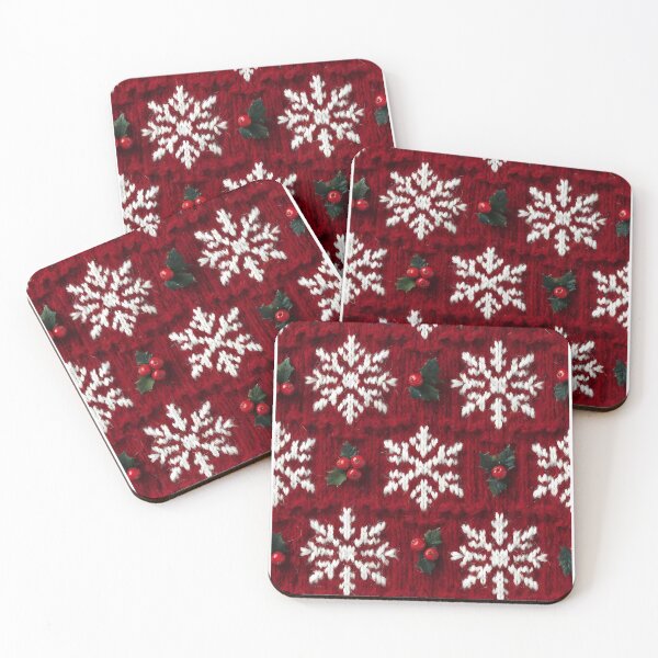 Item preview, Christmas theme, Knitted Fabric-look Texture, Red Background (image size 8320x12480) designed and sold by Digital-Davinci.