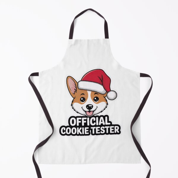 Item preview, Corgi Santa Hat Sticker Official Cookie Tester Funny Christmas Dog Mom Gift designed and sold by KAUKUDESIGNS.