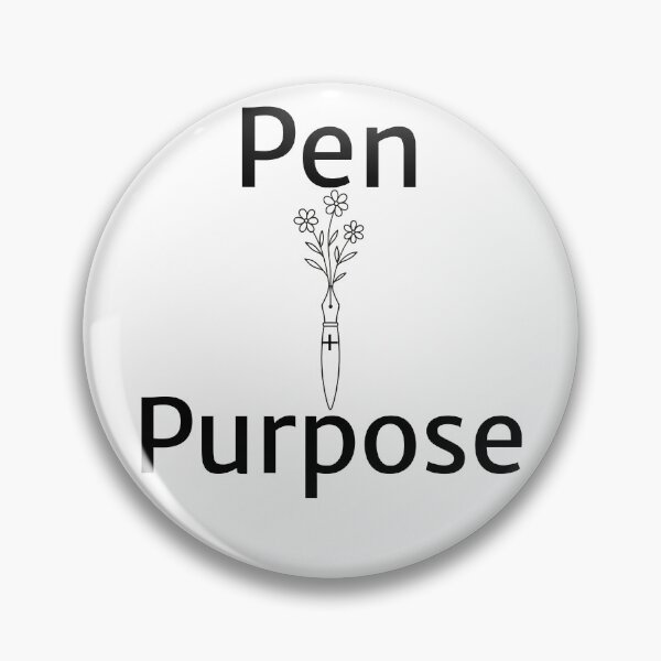 Item preview, Pen and Purpose Typography Design Minimal Motivational Text Art designed and sold by AlienTechs.