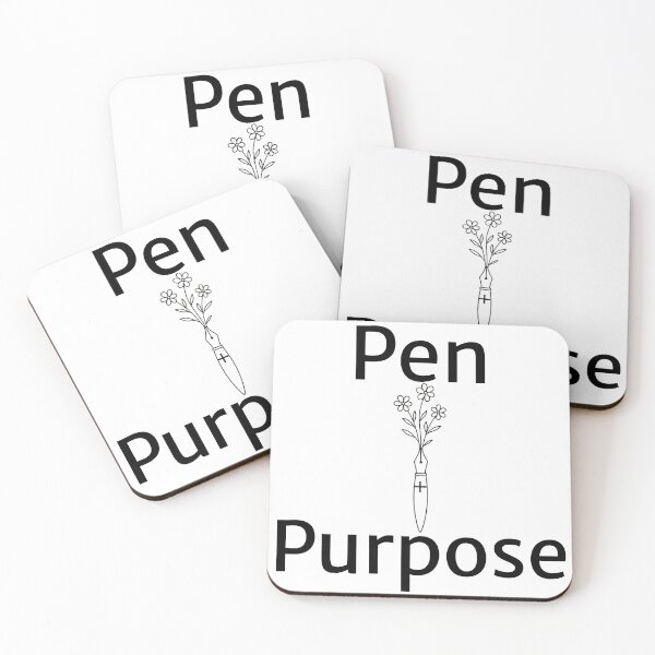 Item preview, Pen and Purpose Typography Design Minimal Motivational Text Art designed and sold by AlienTechs.