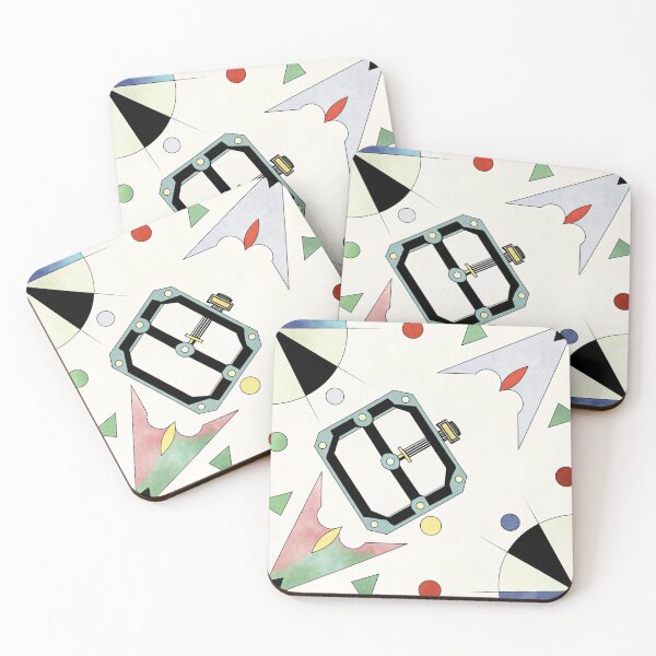 Item preview, Abstract Colorful bike pedal art. Kandinsky inspired designed and sold by Pedal Canvas.