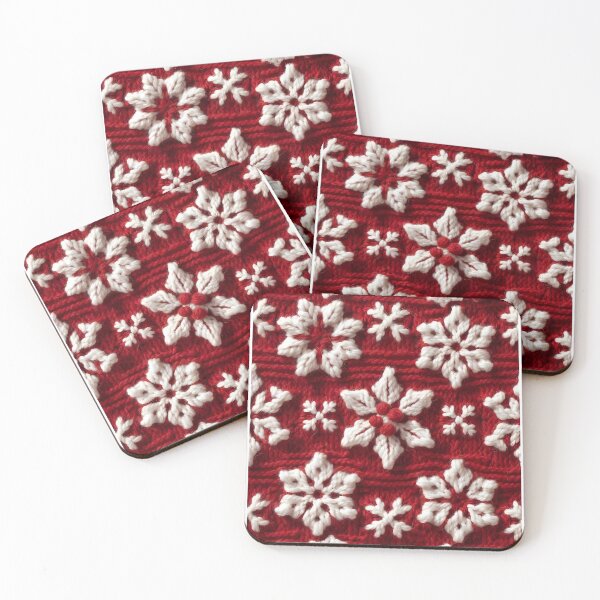 Item preview, Christmas theme, Knitted Fabric-look Texture, Red Background (image size 8320x12480) designed and sold by Digital-Davinci.