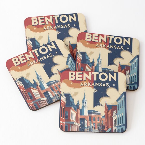 Item preview, Benton Arkansas USA Vintage Travel Tourism  designed and sold by TravelersGems.