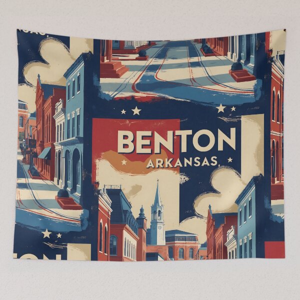 Item preview, Benton Arkansas USA Vintage Travel Tourism  designed and sold by TravelersGems.
