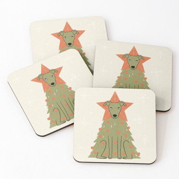 Item preview, Unimpressed Greyhound Christmas Tree Holiday Star designed and sold by zzz888.