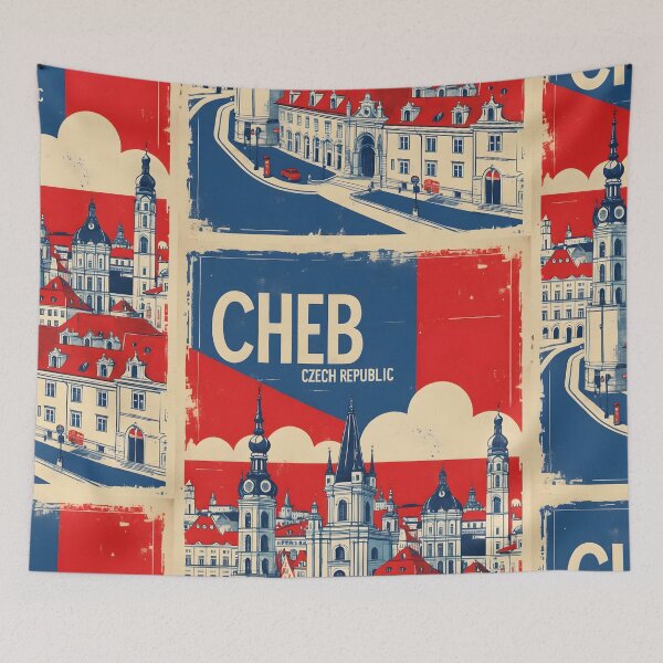 Item preview, Cheb Cezch Republic 1950s Retro Poster Tourism designed and sold by TravelersGems.