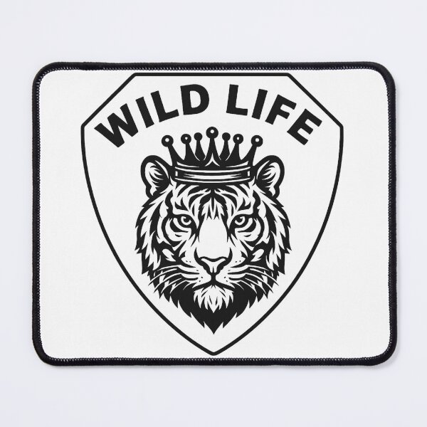 Item preview, Majestic Tiger Logo with Regal Crown designed and sold by the wellness script.