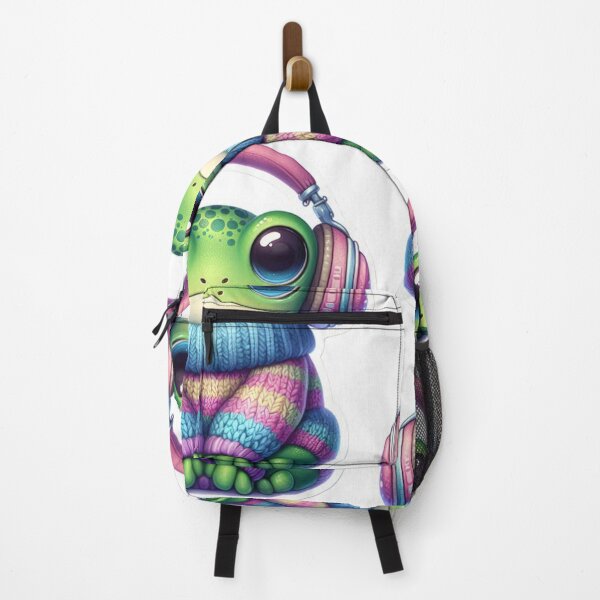 Item preview, Cute Frog With Headphones – Kawaii Cozy Sweater Frog Art designed and sold by Safe Haven Pets.