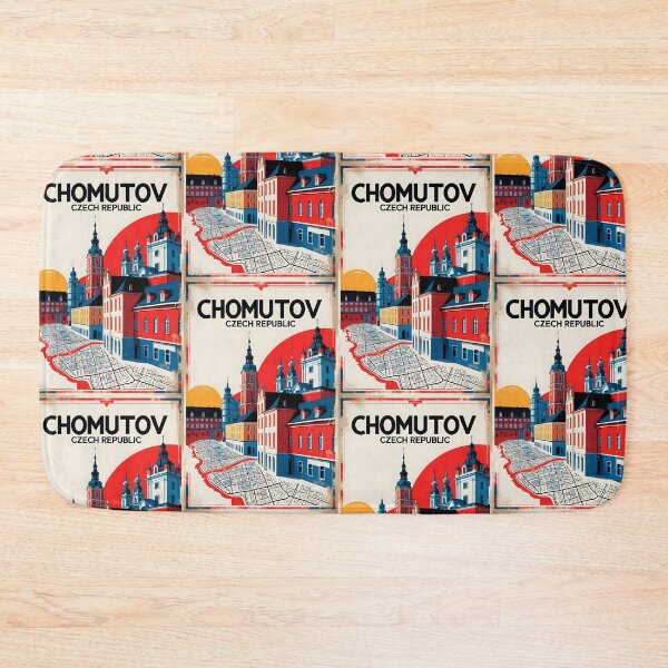 Item preview, Chomutov Cezch Republic 1950s Retro Poster Tourism designed and sold by TravelersGems.